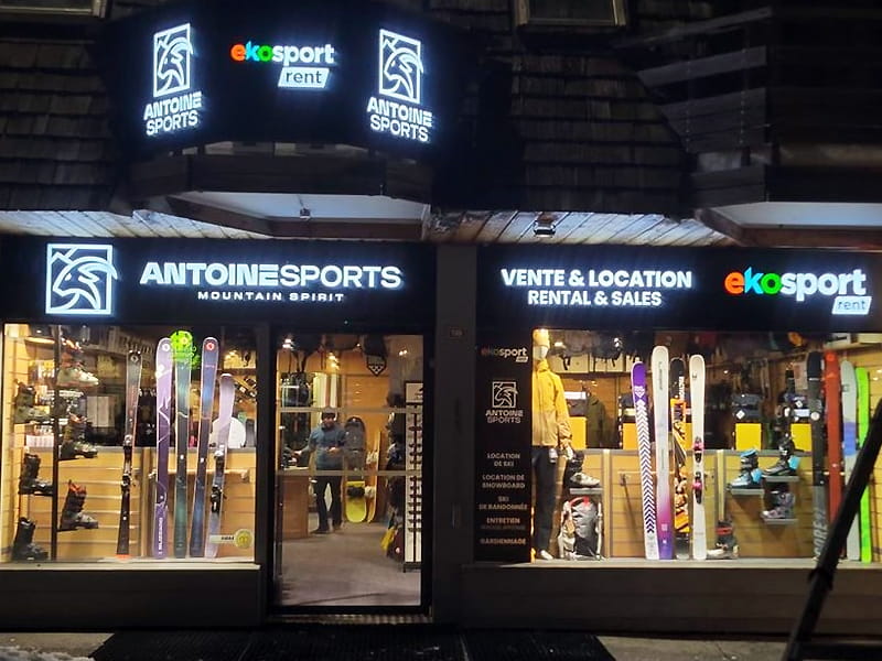 Skiverhuur winkel Ekosport-Rent Antoine Ski in 139 Promenade du Festival, Avoriaz