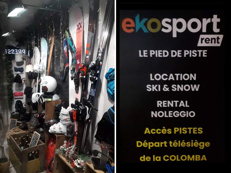 Skiverhuur winkel Ekosport-Rent Le Pied Des Pistes in 335 Rue des Rochers, Lanslevillard Val Cenis