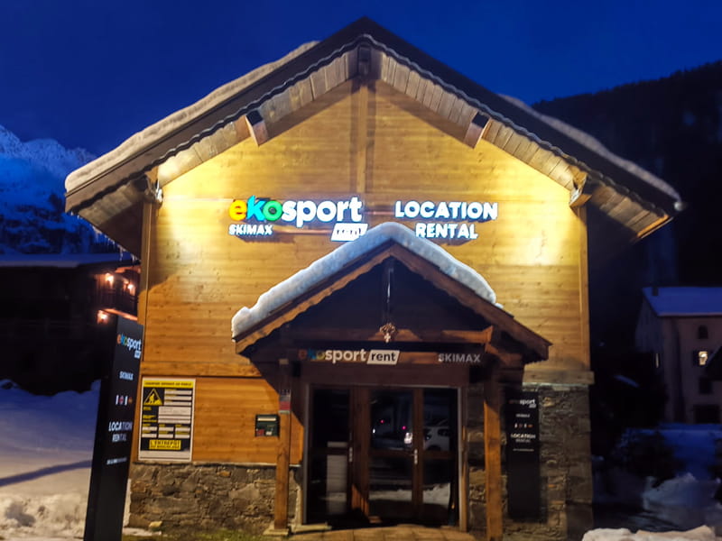 Skiverhuur winkel Ekosport-Rent Skimax in 34 Chemin des Arberons, Argentière