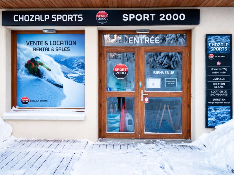 Skiverhuur winkel Chozal'P Sports in 350 Route des Combes - Hauteluce Village, Hauteluce