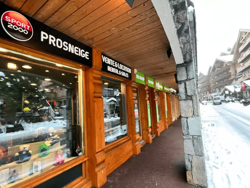 Skiverhuur winkel Prosneige in 61, rue des Jeux Olympiques - Immeuble le tremplin, Meribel