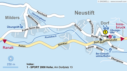 Plattegrond Neustift im Stubaital