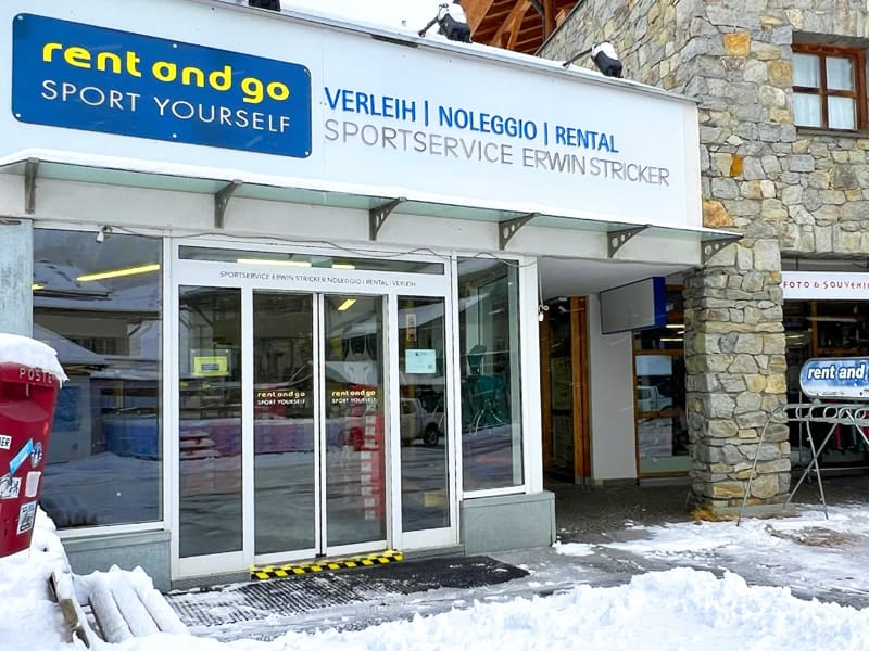 Skiverhuur winkel Sportservice Erwin Stricker in Kurzras / Maso Corto 12e, Schnals