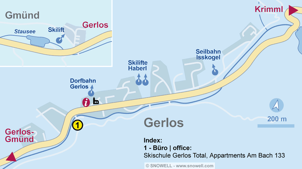 Skischule Gerlos Total in Gerlos, Appartments Am Bach 133