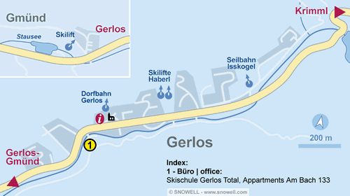 Plattegrond Gerlos