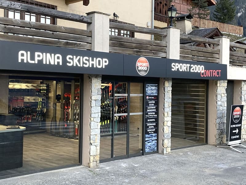 Skiverhuur winkel Alpina Ski Shop in Batiment Club Alpina - Rue des Hauts du Crey, Champagny en Vanoise