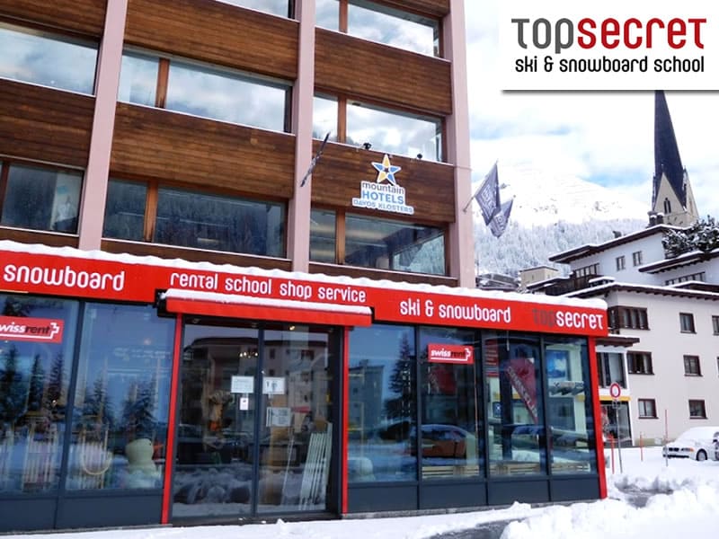 Skiverhuur winkel Top Secret Ski- und Snowboardschule in Brämabüelstrasse 11, Davos-Platz