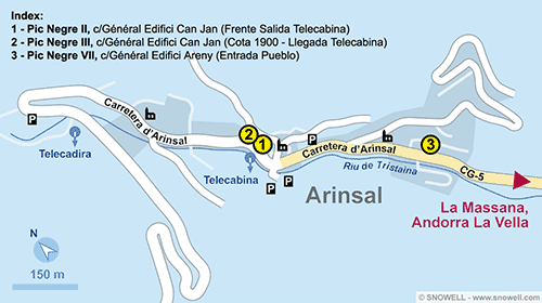 Plattegrond Arinsal