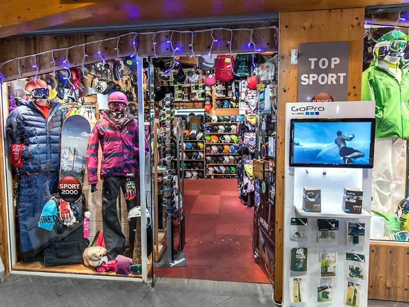 Skiverhuur winkel Top Sports in Centre Commercial de Caron, Val Thorens