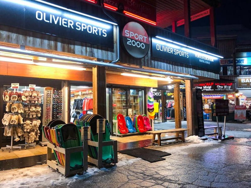 Skiverhuur winkel Olivier Sports in Centre commercial des Bergers, Alpe d’Huez