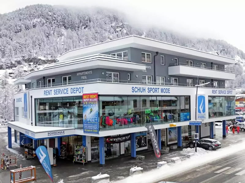 Skiverhuur winkel Sporthütte Fiegl in Dorfstrasse 119, Sölden