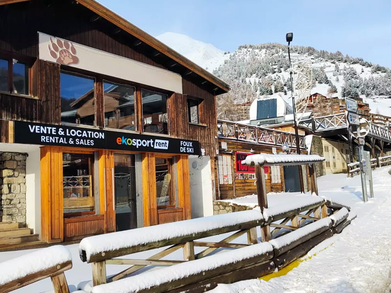 Skiverhuur winkel Ekosport-Rent Foux de Ski in Étoile des neiges, La Foux d’Allos