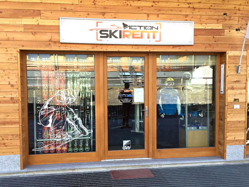 Skiverhuur winkel Action Ski Rent in Frazione Sansicario Res. 23, Cesana Torinese - San Sicario