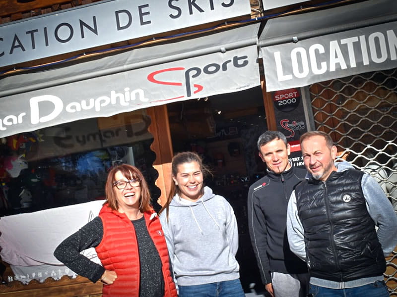 Skiverhuur winkel Eymar Dauphin Sports in Galerie Commerciale (face aux pistes), Saint Leger les Mélèzes