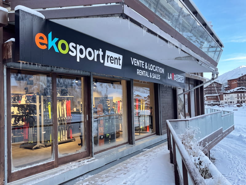 Skiverhuur winkel Ekosport-Rent Laboshop in Galerie du Palafour, Niveau 0, Tignes Le Lac
