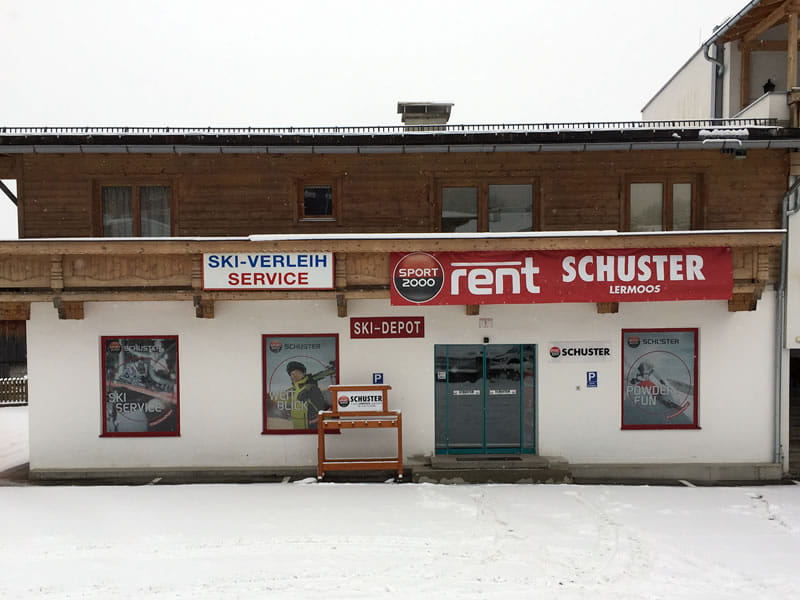 Skiverhuur winkel SPORT 2000 Schuster in Juch 1 [Parkplatz Grubiggondelbahn], Lermoos
