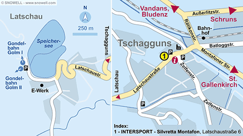 Plattegrond Tschagguns
