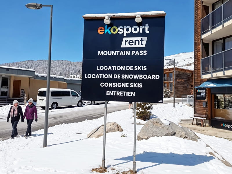 Skiverhuur winkel Ekosport-Rent Mountain Pass in Montée du roc blanc, Orcieres Merlettes