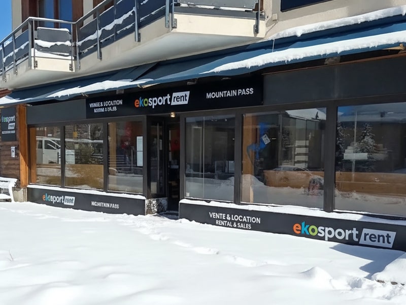 Skiverhuur winkel Ekosport-Rent Mountain Pass in Montée du roc blanc, Orcieres Merlettes