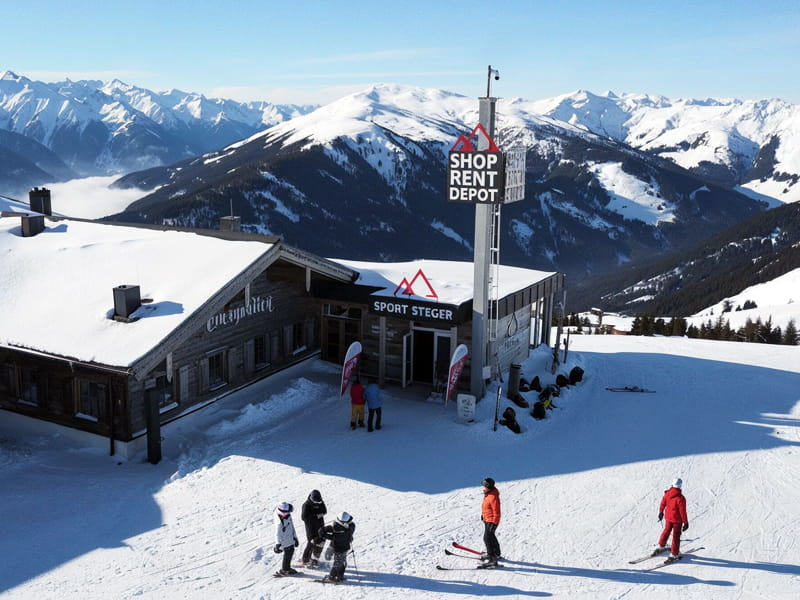 Skiverhuur winkel Sport Steger Resterkogel in Pass Thurn 58 (Bergstation Panoramabahn), Mittersill