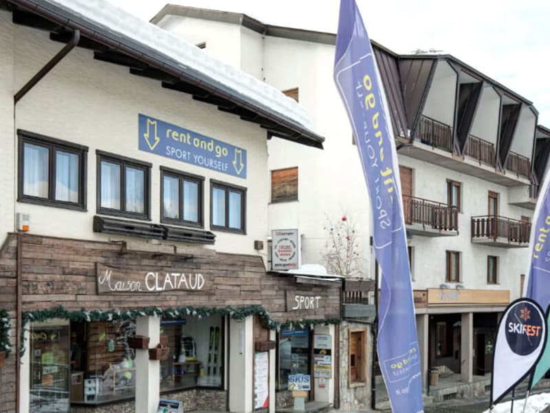 Skiverhuur winkel Maison Clataud Sport in Piazza Assietta, 16, Sauze d’Oulx