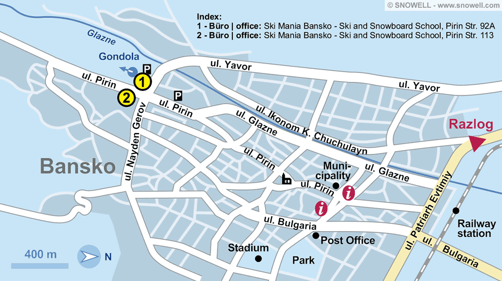 Ski Mania Bansko - Ski and Snowboard School in Bansko, Pirin Str. 92A