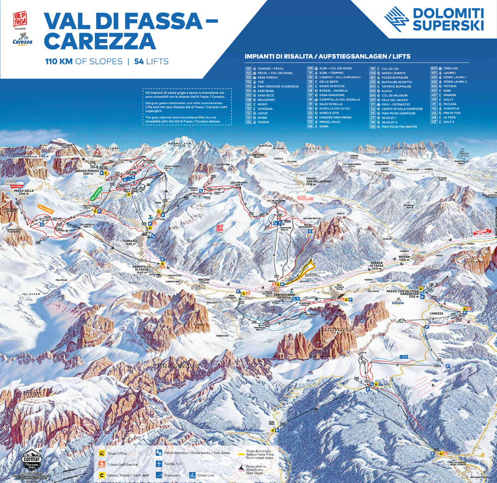 Skimap Campitello di Fassa