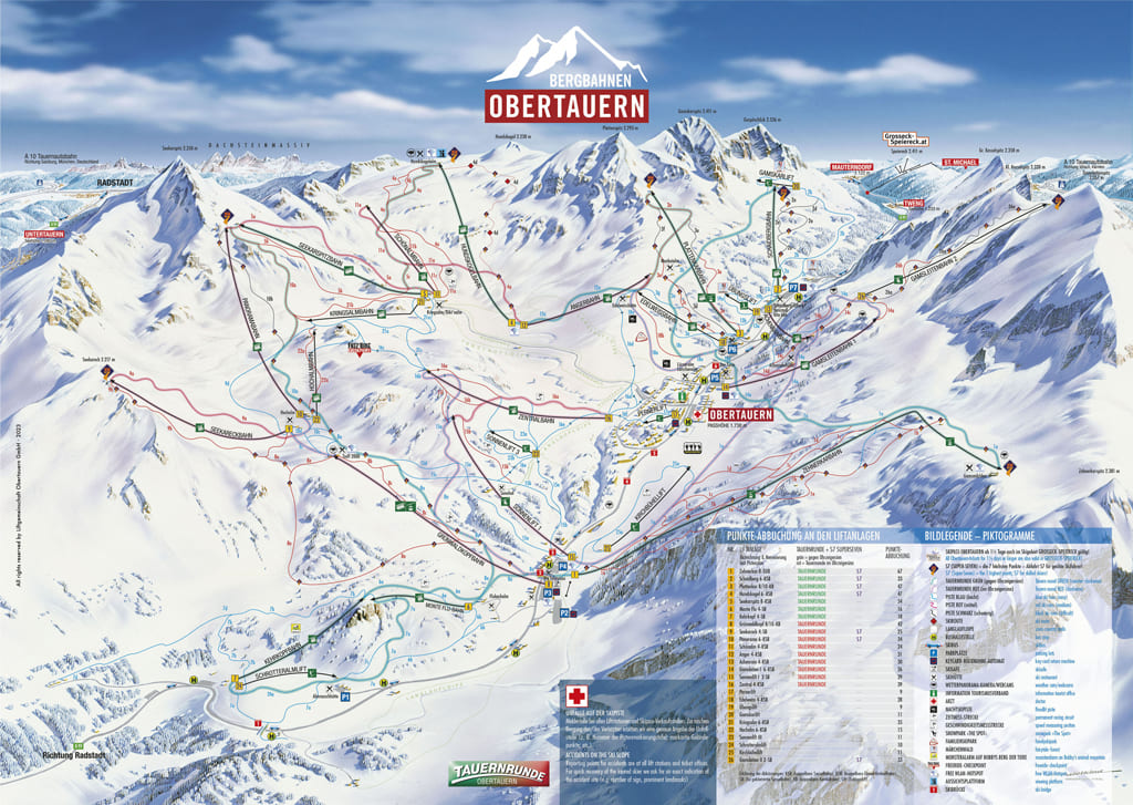 Skimap Obertauern