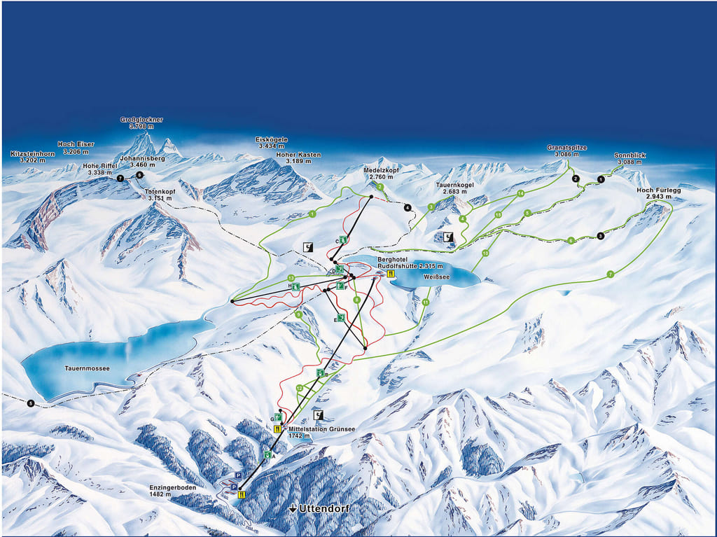 Skimap Uttendorf, Pinzgau