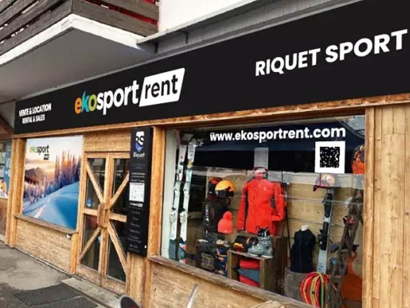 Skiverhuur winkel Ekosport-Rent Riquet Sport Aravet in Place de l'Aravet, Serre Chevalier Villeneuve