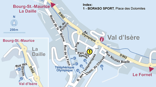 Plattegrond Val d Isere