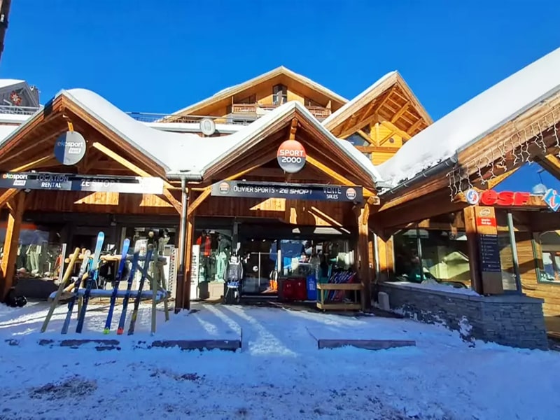 Skiverhuur winkel Ekosport-Rent Ze Shop 1 in Place Joseph Paganon, Alpe d’Huez