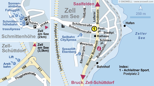 Plattegrond Zell am See