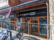 Skiverhuur winkel Ekosport-Rent Berard Skishop Peisey in Peisey Vallandry, Résidence Les Cordettes Plan Peisey