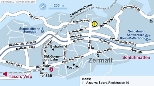 Plattegrond Zermatt