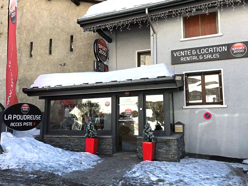Skiverhuur winkel La Poudreuse in Rue des Rochers, Lanslevillard Val Cenis