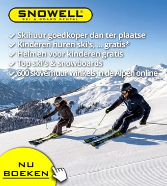 Nu: Gratis annulering en omboeking ❄️👍🏻❄️ voor alle boekingen voor winter 2026 ❄️👍🏻❄️ skiverhuur online met SNOWELL
