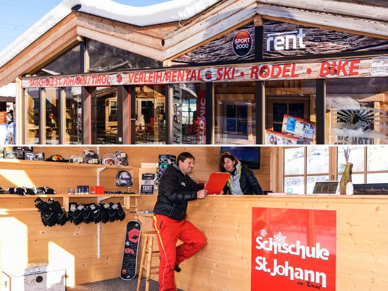 Skiverhuur winkel Skiverleih - Skischule St. Johann in Speckbacherstrasse 75, St. Johann i. Tirol
