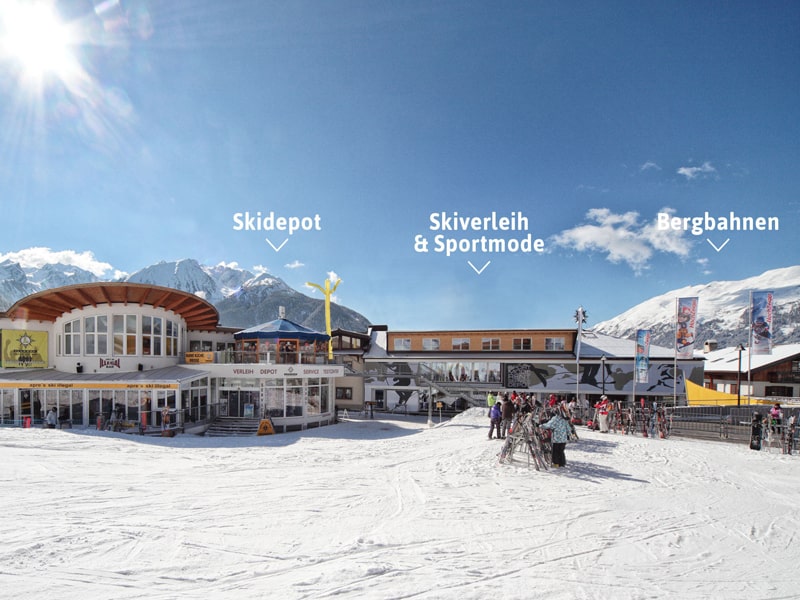 Skiverhuur winkel Sport Lentsch - Sport vor Ort in Talstation Hochzeigerbahn, Jerzens