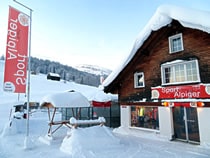 Skiverhuur winkel Sport Karl Alpiger in Wildhaus, Talstation Sesselbahn Thur Skiverhuur winkel Sport Karl Alpiger in Wildhaus, Talstation Sesselbahn Thur