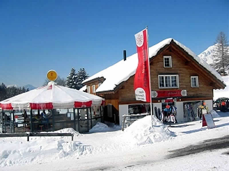 Skiverhuur winkel Sport Karl Alpiger in Talstation Sesselbahn Thur, Wildhaus