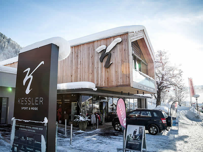 Skiverhuur winkel Sport & Mode Kessler in Walserstrasse 73-75, Kleinwalsertal - Riezlern