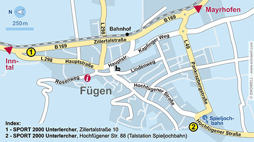 Plattegrond Fügen